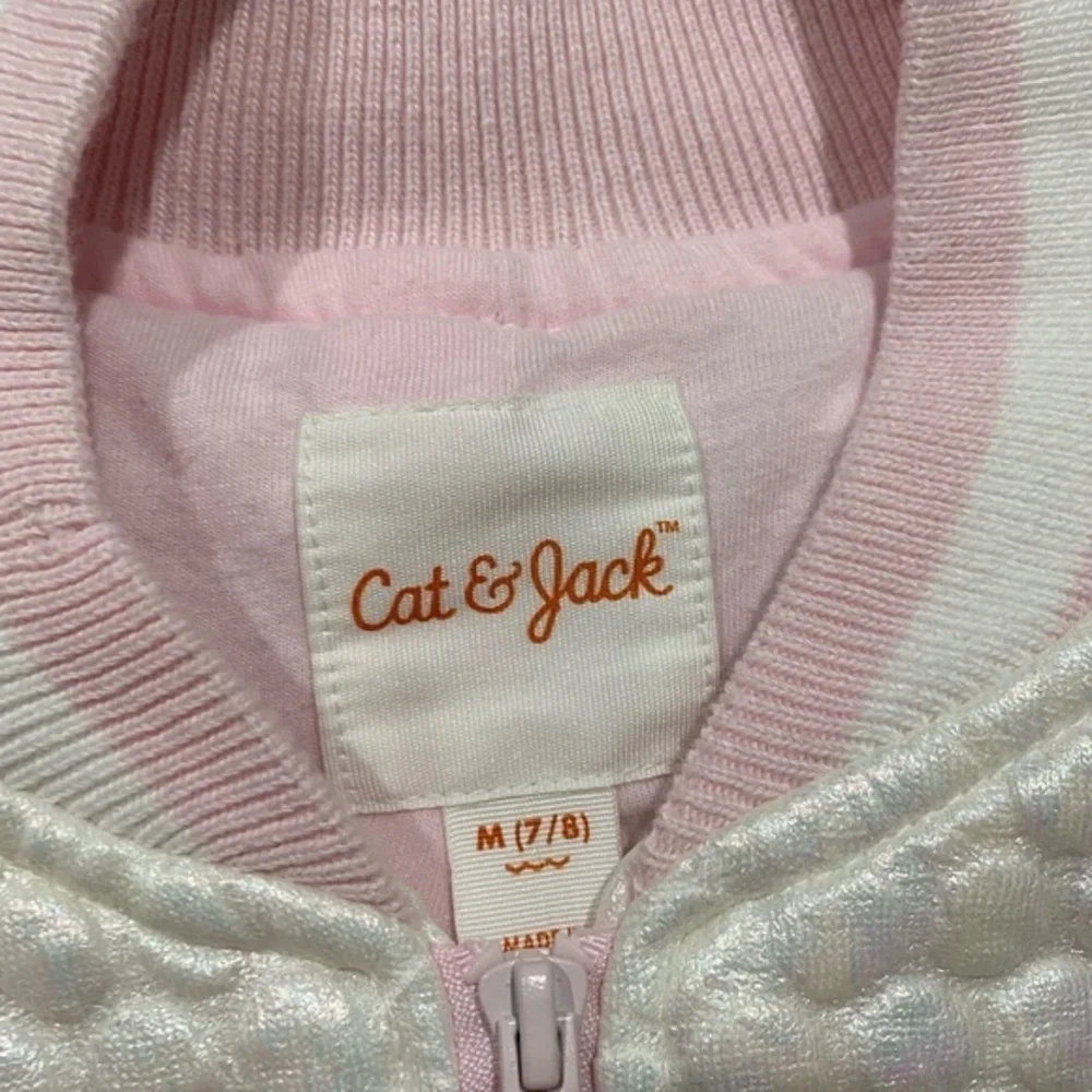 Cat & Jack White Metallic Vest‎